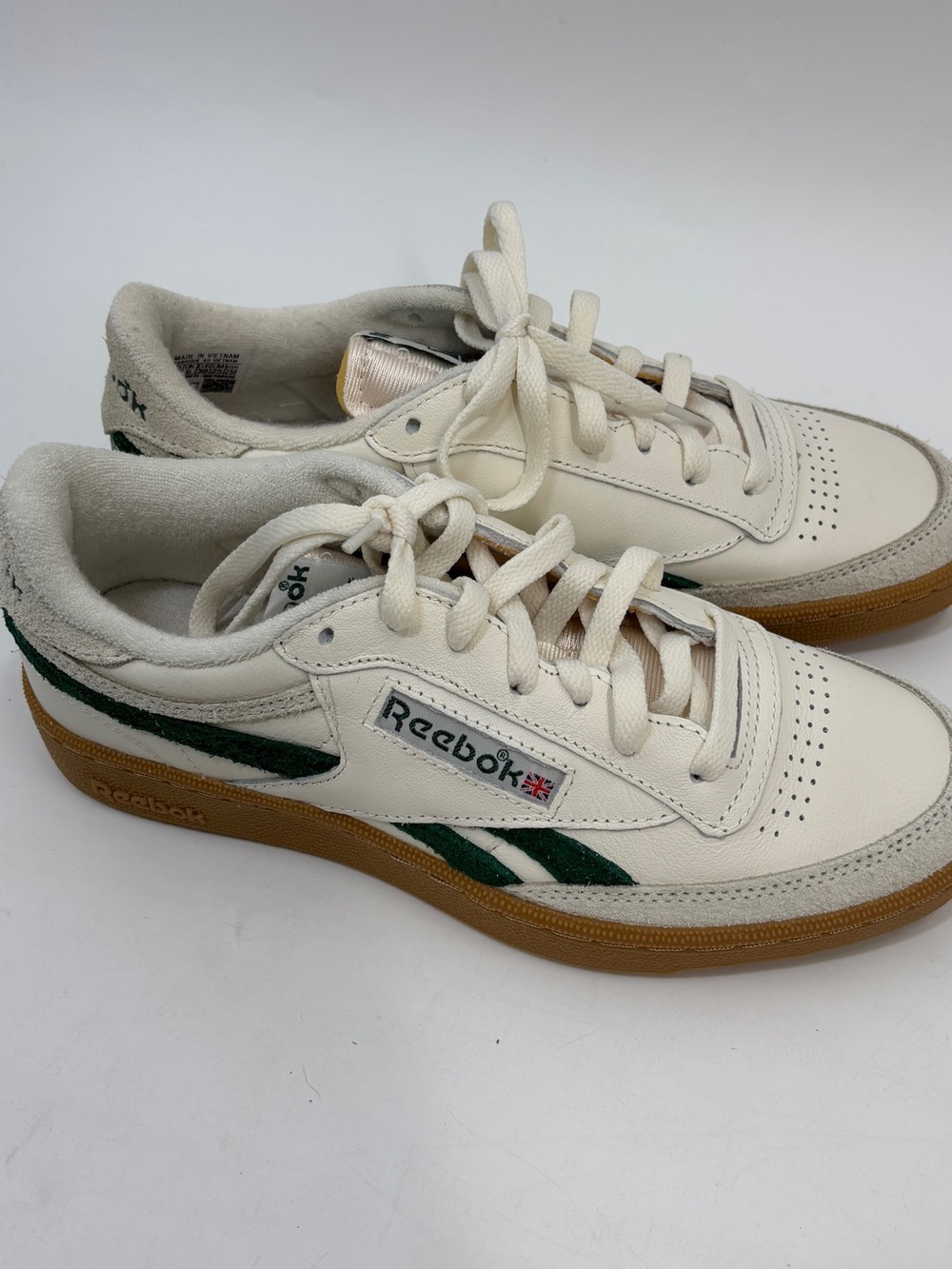 Madewell x Reebok® Unisex Club C Revenge Sneakers Chalk Dark Green W 8.5 M 7 - Picture 5 of 9